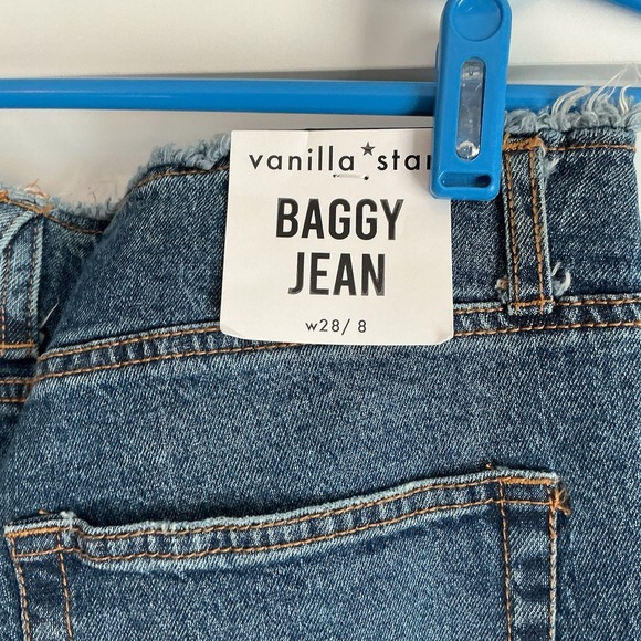 Vanilla Star Baggy Jean Women's‎ Size 28 / 8 Denim Wide Leg Medium Wash - Picture 4 of 6